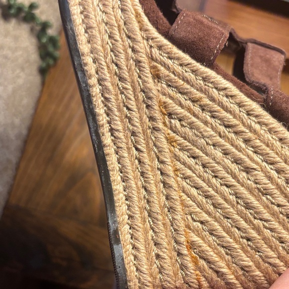 UGG Women's Chocolate Suede Wedges - Picture 10 of 16